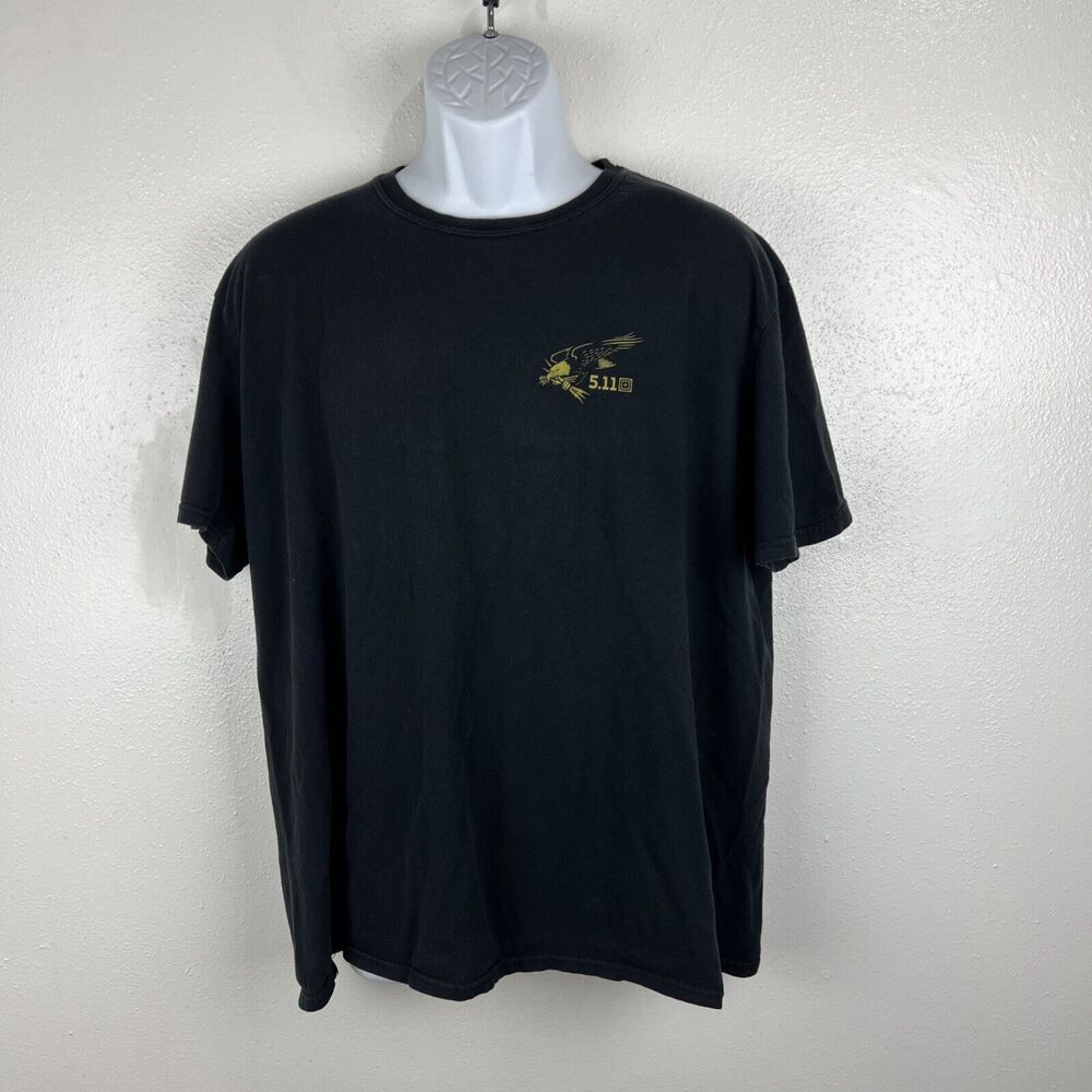 5.11 Tactical Always Be Ready Eagle Graphic T-Shirt Men's XL Black 100% Cotton - Picture 10 of 11